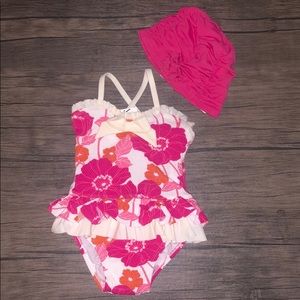 Janie and jack swim suit and hat